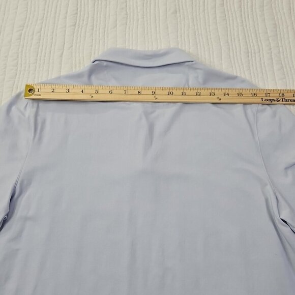 Michael Kors Stretch Pima Cotton Shirt Men's M Lilac Purple Short Sleeve EUC LN - Picture 10 of 13